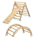 Montessori Climbing Set / Pikler Triangle, Climbing Arch & Ramp / 3 Pieces Set