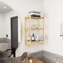 3-Tier Bathroom Shelf, Storage for Towel and Blanket, Decorative Items
