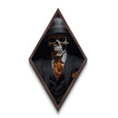 Spooky Skeleton Business Man, Halloween Art, Canvas Textured Print, Halloween Canvas, Skeleton Painting, Victorian Gothic Decor