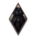 Cute Victorian Cat Portrait, Halloween Decor, Oil Painting Of A Gothic Victorian Cat, Halloween Wall Art, Canvas Textured Print