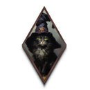 The Wizard Cat, Framed Canvas Print, Halloween Decoration, Witchy Home Decor