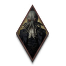 Dapper Demon Cthulhu, Cosmic Horror Victorian Portrait Art, Halloween Decor, Diamond Shaped Canvas Art Print