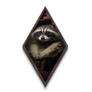 Funny Raccoon Art, Canvas Textured Print Or Poster, Funny Halloween Art, Victorian Raccoon Oil Painting Portrait, Victorian Raccoon