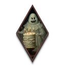 The Ghost And The Cake, Funny Halloween Art, Canvas Textured Print