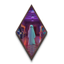 The Phantom Of The Arcade, Canvas Textured Print, Retro Vaporwave Halloween Mashup Art, Halloween Canvas Prints