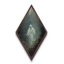 Spooky Season Halloween Decor, Ghost In The Forest, Dark Victorian Oil Painting Print, Diamoned Shaped Canvas Art Print