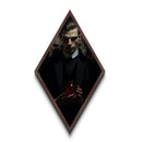 Portrait Of A Vampire Lestat, Canvas Textured Print, Spooky Halloween Art