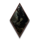 Diamond Shaped Art Ferocious Werewolf Canvas Embossed Print, Gothic Halloween Wall Decor, Dark Academia Creature Horror Painting