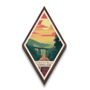 Cuyahoga Valley National Park Diamond Shaped Travel Poster Canvas Art Print, Canvas Wall Art, Travel Gift, Ohio Travel Art