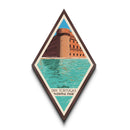 Dry Tortugas National Park Travel Poster Canvas Texture Print, Travel Decor Art, Midcentury Modern Retro Decor Florida Travel Art