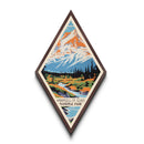 Wrangell-St. Elias National Park Diamond Formed Travel Print Wall Art Art Print, Canvas Wall Art, Travel Gift, Alaska Travel Art