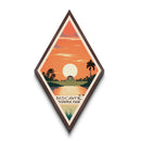 Biscayne National Park Diamond Shaped Travel Poster Canvas Art Print, Canvas Wall Art, Travel Gift, Florida Travel Art