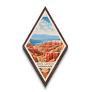 Bryce Canyon National Park Diamond Shaped Travel Poster Canvas Art Print, Canvas Wall Art, Travel Gift, Utah Travel Art