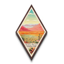 Death Valley National Park Diamond Shaped Travel Poster Canvas Art Print, Canvas Wall Art, Travel Gift, California Travel Art