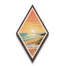 Indiana Dunes National Park Diamond Shaped Travel Poster Canvas Art Print, Canvas Wall Art, Travel Gift, Indiana Travel Art