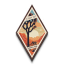 Joshua Tree National Park Diamond Shaped Adventure Poster Canvas Art Print, Canvas Wall Art, Travel Present, California Travel Art
