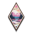 Kobuk Valley National Park Diamond Shaped Travel Poster Canvas Art Print, Canvas Wall Art, Travel Gift, Alaska Travel Art