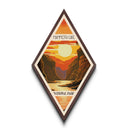 Mammoth Cave National Park Diamond-Shaped Travel Poster Wall Art Art Print, Canvas Wall Art, Travel Gift, California Travel Art