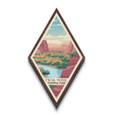 Mesa Verde National Park Diamond Shaped Travel Poster Canvas Art Print, Canvas Wall Art, Travel Gift, Colorado Travel Art