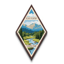 Rocky Mountain National Park Diamond-Shaped Travel Print Canvas Artwork Print, Canvas Wall Art, Travel Gift, Colorado Travel Art