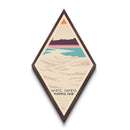 White Sands National Park Diamond Shaped Travel Poster Canvas Art Print, Canvas Wall Art, Travel Gift, New Mexico Travel Art