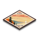 Acadia National Park Diamond Shaped Travel Print Art Wall Art Art Print, Canvas Wall Art, Travel Present, Maine Travel Art