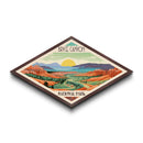 Bryce Canyon National Park Diamond Shaped Travel Poster Art Canvas Art Print, Canvas Wall Art, Travel Gift, Utah Travel Art