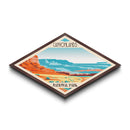 Canyonlands National Park Diamond Shaped Travel Poster Art Canvas Art Print, Canvas Wall Art, Travel Gift, Utah Travel Art