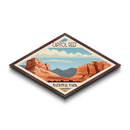 Capitol Reef National Park Diamond Shaped Travel Poster Art Canvas Art Print, Canvas Wall Art, Travel Gift, Utah Travel Art