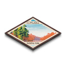 Congaree National Park Diamond Shaped Travel Poster Art Canvas Art Print, Canvas Wall Art, Travel Gift, South Carolina Travel Art