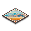 Death Valley National Park Diamond Shaped Travel Poster Art Canvas Art Print, Canvas Wall Art, Travel Gift, California Travel Art