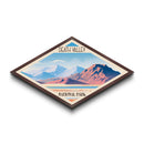 Death Valley National Park Diamond Formed Travel Poster Art Canvas Art Print, Canvas Wall Art, Travel Present, California Travel Art