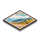 Great Basin National Park Diamond Shaped Travel Poster Art Canvas Art Print, Canvas Wall Art, Travel Gift, Nevada Travel Art