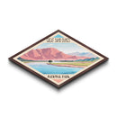 Great Sand Dunes National Park Diamond Shaped Travel Poster Art Canvas Art Print, Canvas Wall Art, Travel Gift, Colorado Travel Art
