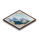 Great Sand Dunes National Park Diamond Shaped Travel Print Art Canvas Art Print, Canvas Wall Art, Travel Gift, Colorado Travel Art