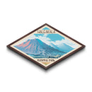 Haleakala National Park Diamond Shaped Travel Poster Art Canvas Art Print, Canvas Wall Art, Travel Gift, Hawaii Travel Art