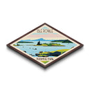 Isle Royale National Park Diamond Shaped Travel Poster Art Canvas Art Print, Canvas Wall Art, Travel Gift, Michigan Travel Art