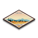 Kobuk Valley National Park Diamond Shaped Travel Poster Art Canvas Art Print, Canvas Wall Art, Travel Gift, Alaska Travel Art