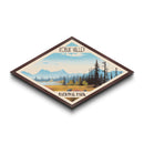Kobuk Valley National Park Diamond Formed Travel Poster Art Canvas Art Print, Canvas Wall Art, Travel Gift, Alaska Travel Art
