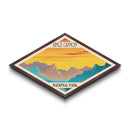 Kings Canyon National Park Diamond Shaped Travel Poster Art Canvas Art Print, Canvas Wall Art, Travel Gift, California Travel Art