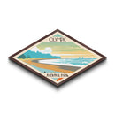 Olympic National Park Diamond Shaped Travel Poster Art Canvas Art Print, Canvas Wall Art, Travel Gift, Washington Travel Art