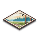 Olympic National Park Travel Poster Art Canvas Texture Print, Travel Decor Art, Midcentury Modern Retro Decor Washington Travel Art