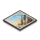 Sequoia National Park Travel Poster Art Canvas Texture Print, Travel Decor Art, Midcentury Modern Retro Decor California Travel Art