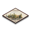 Voyageurs National Park Diamond Shaped Travel Poster Canvas Art Print, Canvas Wall Art, Travel Gift, Minnesota Landscape