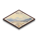 Retro Wrangell-St. Elias National Park Travel Poster Wall Art Texture Print, Travel Decor, Midcentury Modern Decor Alaska Landscape