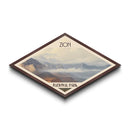 Zion National Park Travel Poster Canvas Texture Print, Travel Decor, Midcentury Modern Retro Decor Utah Landscape