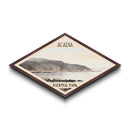 Acadia National Park Diamond Shaped Adventure Poster Wall Art Art Print, Canvas Wall Art, Travel Gift, Maine Landscape