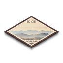 Big Bend National Park Travel Poster Wall Artwork Texture Print, Travel Decor, Midcentury Modern Retro Decor Texas Landscape