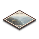 Black Canyon of the Gunnison Diamond-Shaped Adventure Poster Canvas Art Print, Canvas Wall Art, Travel Gift, Colorado Landscape