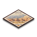 Capitol Reef National Park Diamond Shaped Travel Poster Canvas Art Print, Canvas Wall Art, Travel Gift, Utah Landscape
